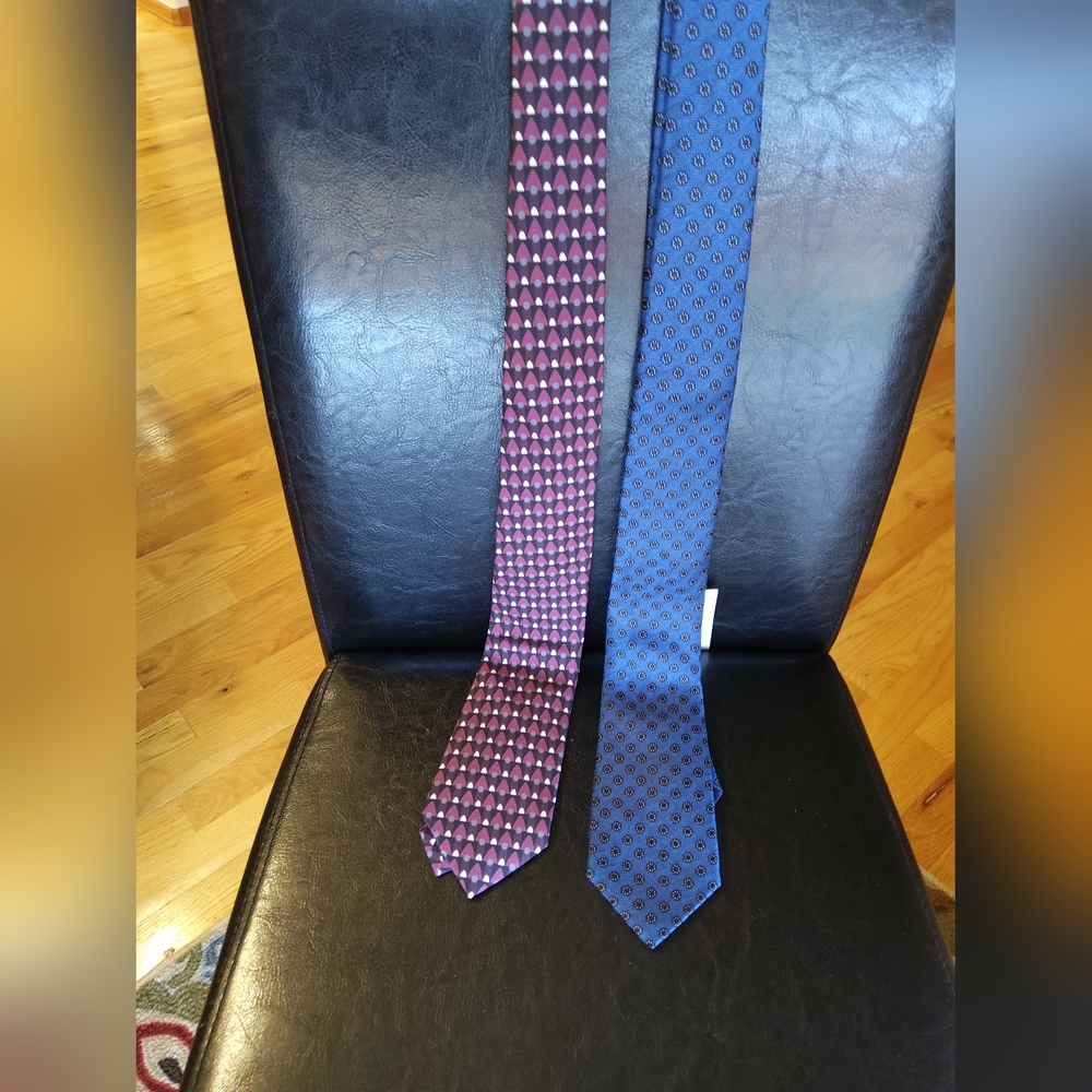 2/$15 NWT 2 Murano 100% Silk Ties Made In Italy Firm Price